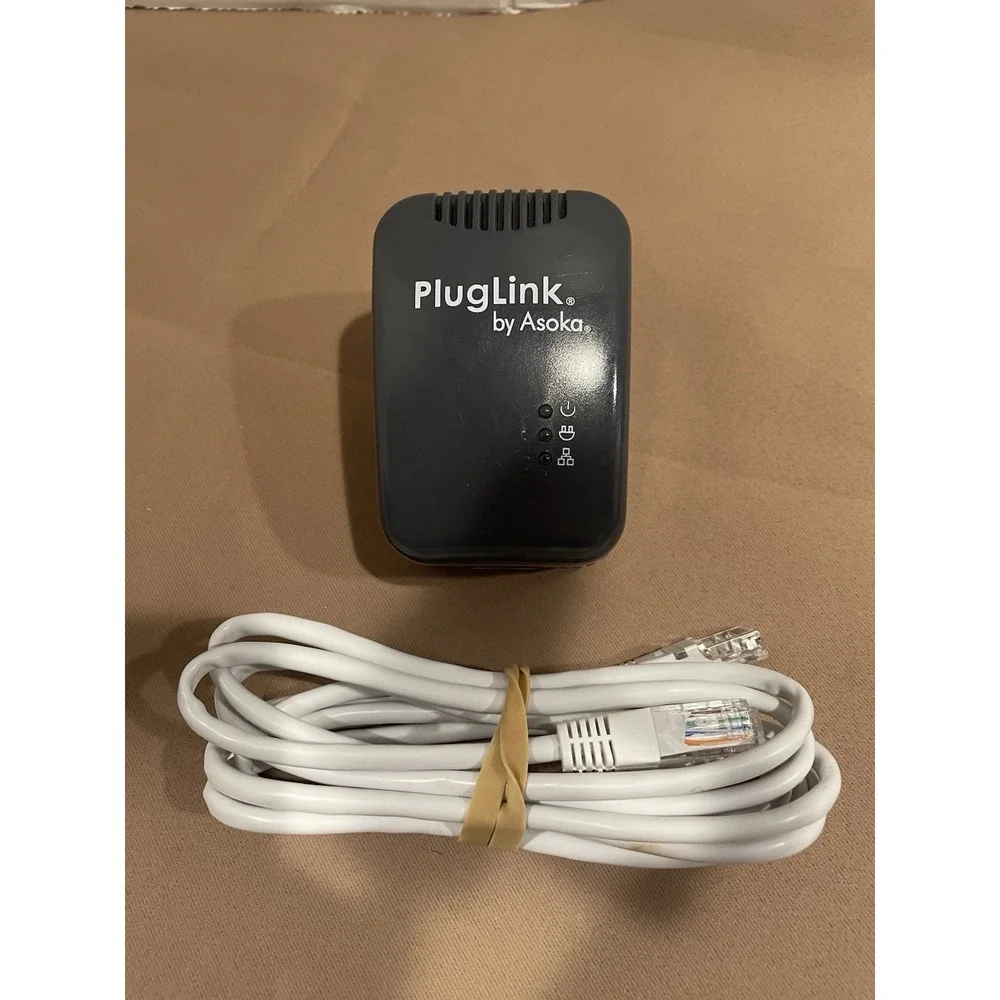 Asoka PlugLink PL9650-ETH Powerline Ethernet Adapter w/ 6ft Cat6 Cable